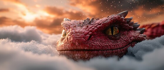 celestial scene with stars and cloud-specked sky