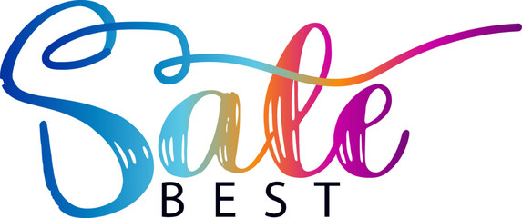 Best sale text, hot sale design, Best sale text gradient
