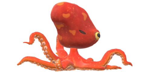 octopus isolated on a Transparent Background