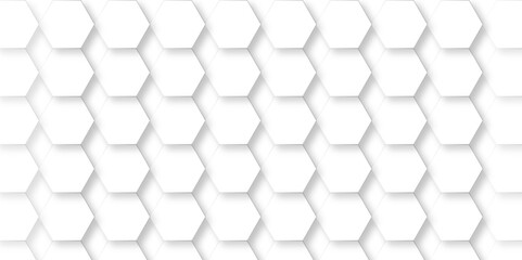 The shape of hexagon concept design abstract technology background vector. Vector Illustration. 3D Futuristic abstract honeycomb mosaic white background. Seamless hexagons texture. Abstract hexagon bg