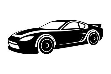 Race Car | vector silhouette illustration on white background