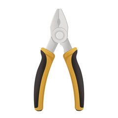 Pliers shown in a flat design style on a simple background. Concept of tool. Vector illustration