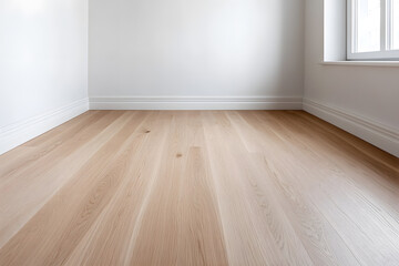 Close-Up of White Oak Flooring Corner | Showcasing the Elegance and Durability of Hardwood Floors