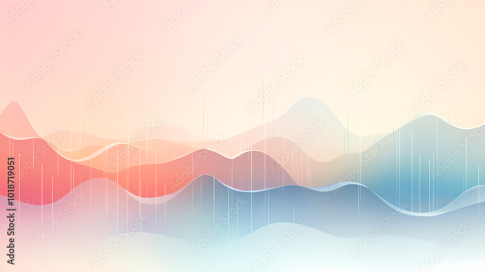 Wall mural technology abstract gradient background