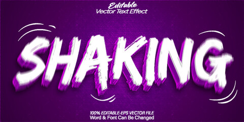 Shaking Text Effect Editable Alphabet Urban Street Grafitti HipHop