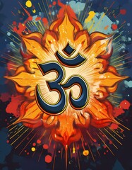 AUM (OM) Universal Of Hindu Symbols 