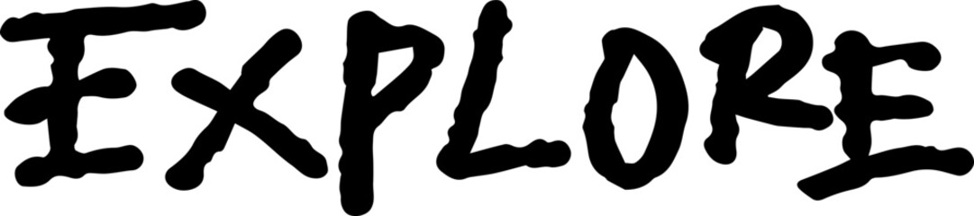 explore typography text for title