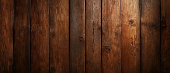 Naklejka premium A tight shot of a wood-paneled wall, with a cell phone positioned at its center