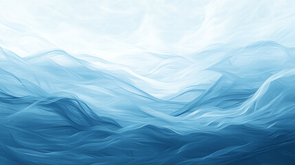 Serene blue ocean waves flowing gently under a bright sky at midday near the shoreline