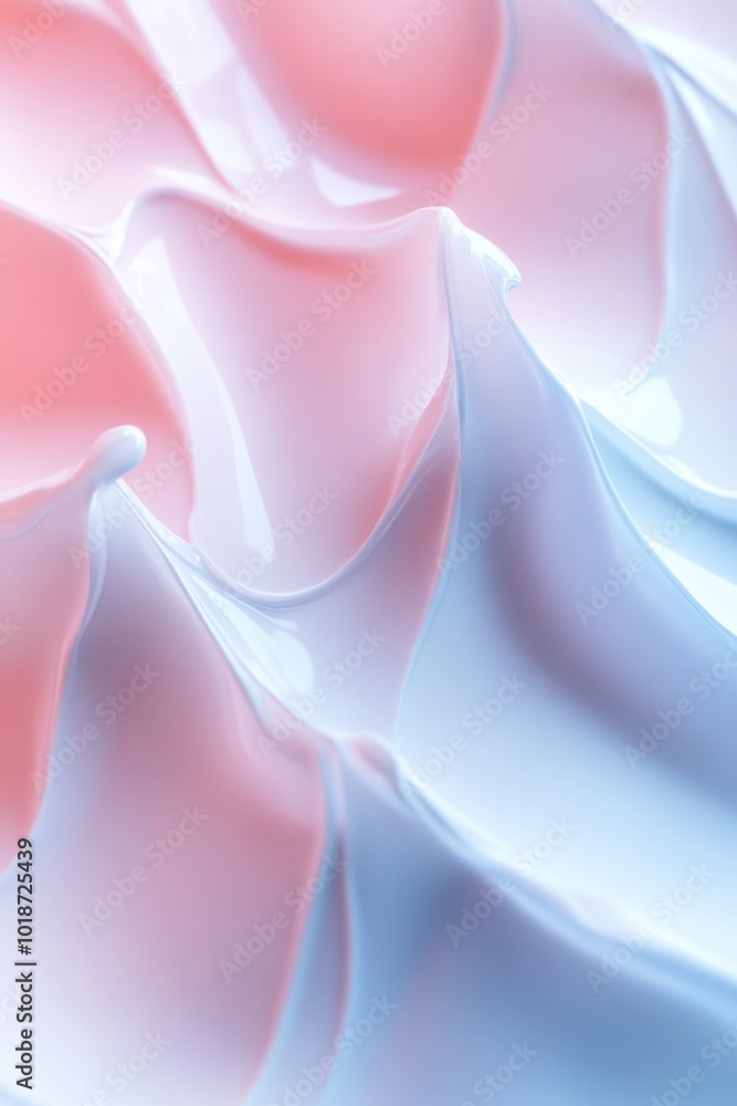 Poster A close-up shot of a pink and white background, great for adding texture and color to your design