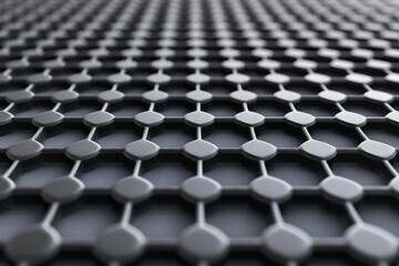 Fototapeta premium Representation of graphene an allotrope of carbon consisting of a single layer of atoms arranged in a hexagonal lattice nanostructure 