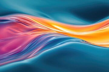 Fototapeta premium A close-up shot of a vibrant and swirling wave of liquid