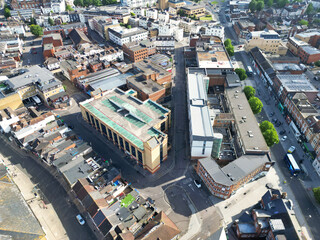 Aerial View of Southampton Port City of South England Coast, United Kingdom. May 17th, 2024. Drone's Camera Footage from Altitude.