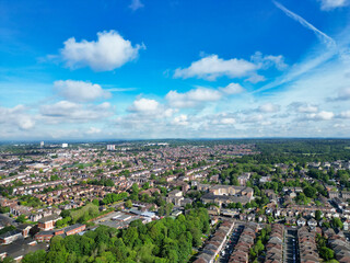 Aerial View of Southampton Port City of South England Coast, United Kingdom. May 17th, 2024. Drone's Camera Footage from Altitude.
