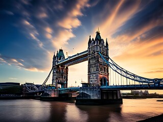 Tower Bridge at Sunset, London