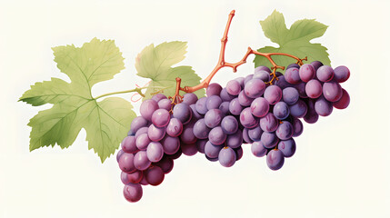 Fototapeta premium Grape illustration