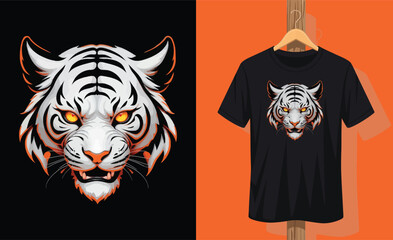 A Shirt That Has The Image Of A Tiger On It