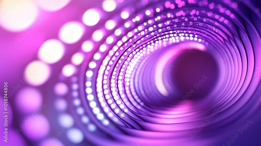 Poster abstract purple light design with circular patterns