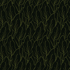 Cute hand drawn floral seamless pattern background