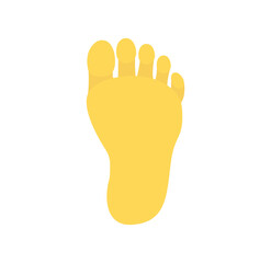 Foot feet symbol sign icon vector illustration