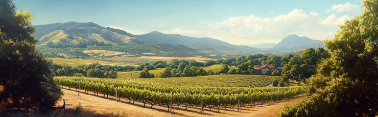 Fototapeta premium Napa valley vineyards