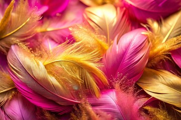 Elegant Pink and Golden Abstract Background for Design, Wallpaper, or Creative Projects