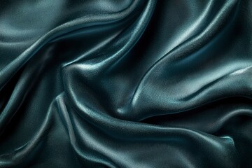 Fototapeta premium Abstract Close-Up of Dark Blue Textured Fabric