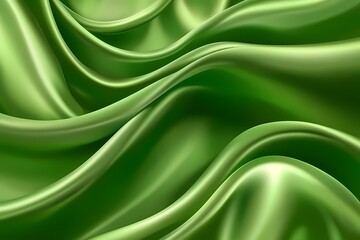 Obraz premium Luxurious Emerald Green Satin Fabric Background