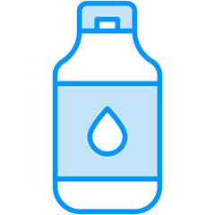 water vector blue line icon 