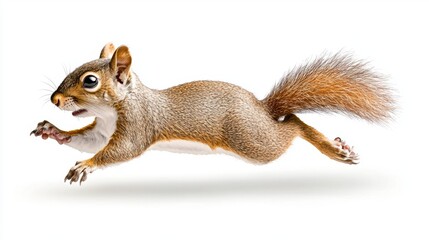 Squirrel in Motion: Dynamic Wildlife Photography