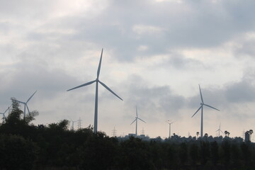 wind turbine in the field