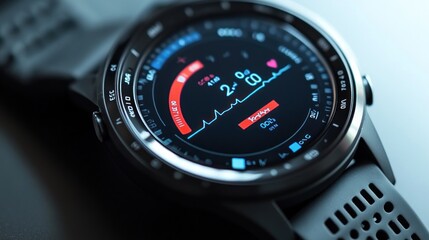 Smartwatch Displaying Heart Rate