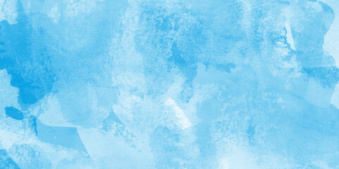 Abstract soft sky blue watercolor background. abstract blue watercolor background with colors . Colorful beautiful sky colour light background with white clouds.	