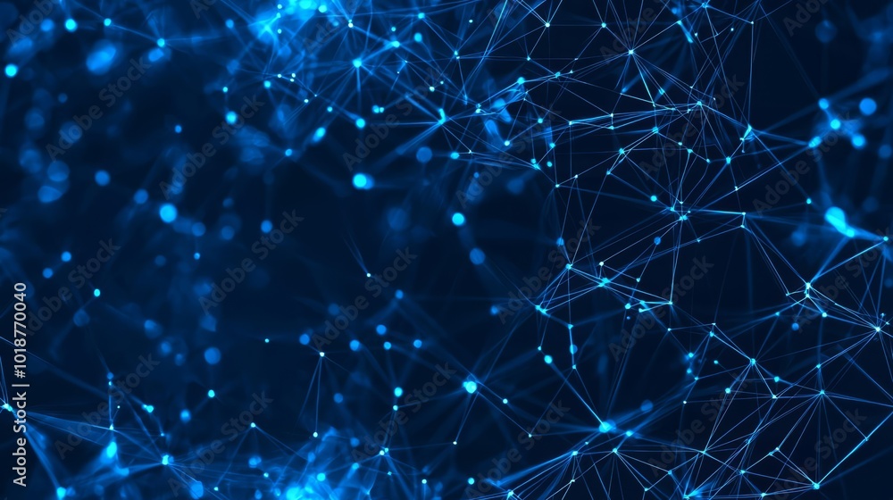 Poster seamless abstract blue digital background. big data visualization. science background. big data comp