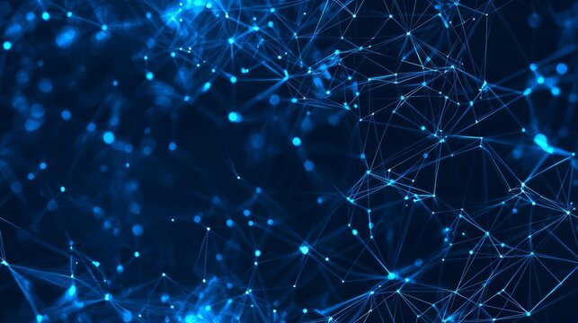 Seamless Abstract blue digital background. Big data visualization. Science background. Big data complex with compounds. Lines plexus. , isolated on white background, , copy space for text,