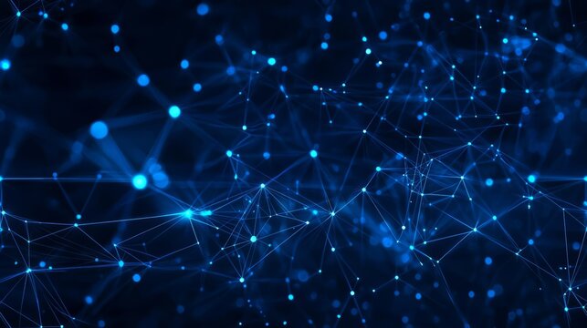 Seamless Abstract blue digital background. Big data visualization. Science background. Big data complex with compounds. Lines plexus. , isolated on white background, , copy space for text,