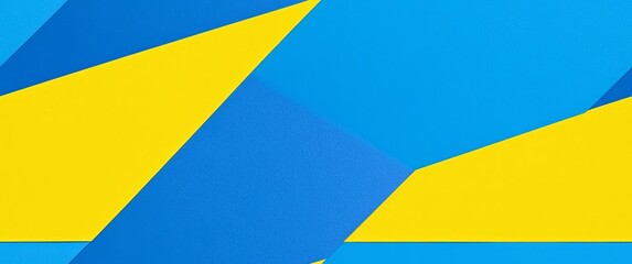 Seamless Abstract blue and yellow color paper geometry composition background , isolated on white background, , copy space for text,