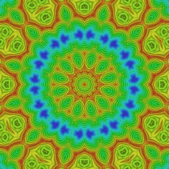 Geometric kaleidoscope multicolored seamless pattern. Abstract background. Beautiful multicolor kaleidoscope texture.