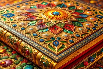 Exquisite Luxury Book Binding with Intricate Designs and Rich Textures for Premium Publications