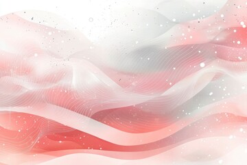 Abstract Background with Pink and White Curved Lines and Speckles