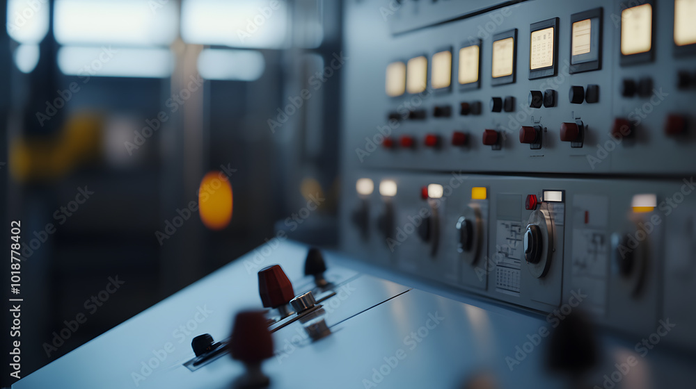 Poster energy plant operations: engineers managing and monitoring systems | ensuring efficiency in power ge