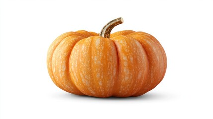 Whole mini pumpkin isolated on white