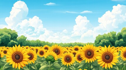 Obraz premium Summer Sunflowers