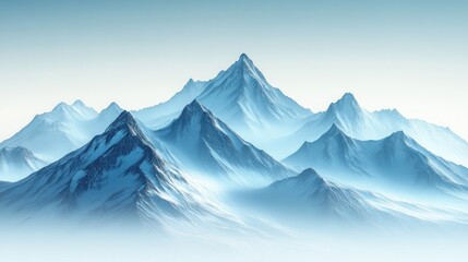 Snowy Mountain Range