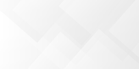 White and gray overlap triangle geometric technology pattern. minimal rectangle randomly arranged white lines transparent web square background layers. overlapping presentation design.