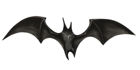 Scary Spooky Bat isolated on a Transparent Background