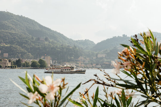 Boat on Lake Como, Italy