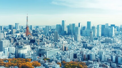 Tokyo cityscape.