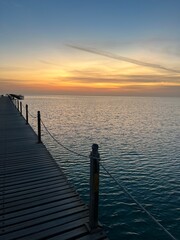 sunset on the pier