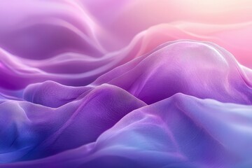 Fototapeta premium Abstract Purple and Blue Fabric with Smooth, Wavy Texture